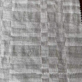 Checked Solid Colour Jacquard Line Linen Cotton Fabric